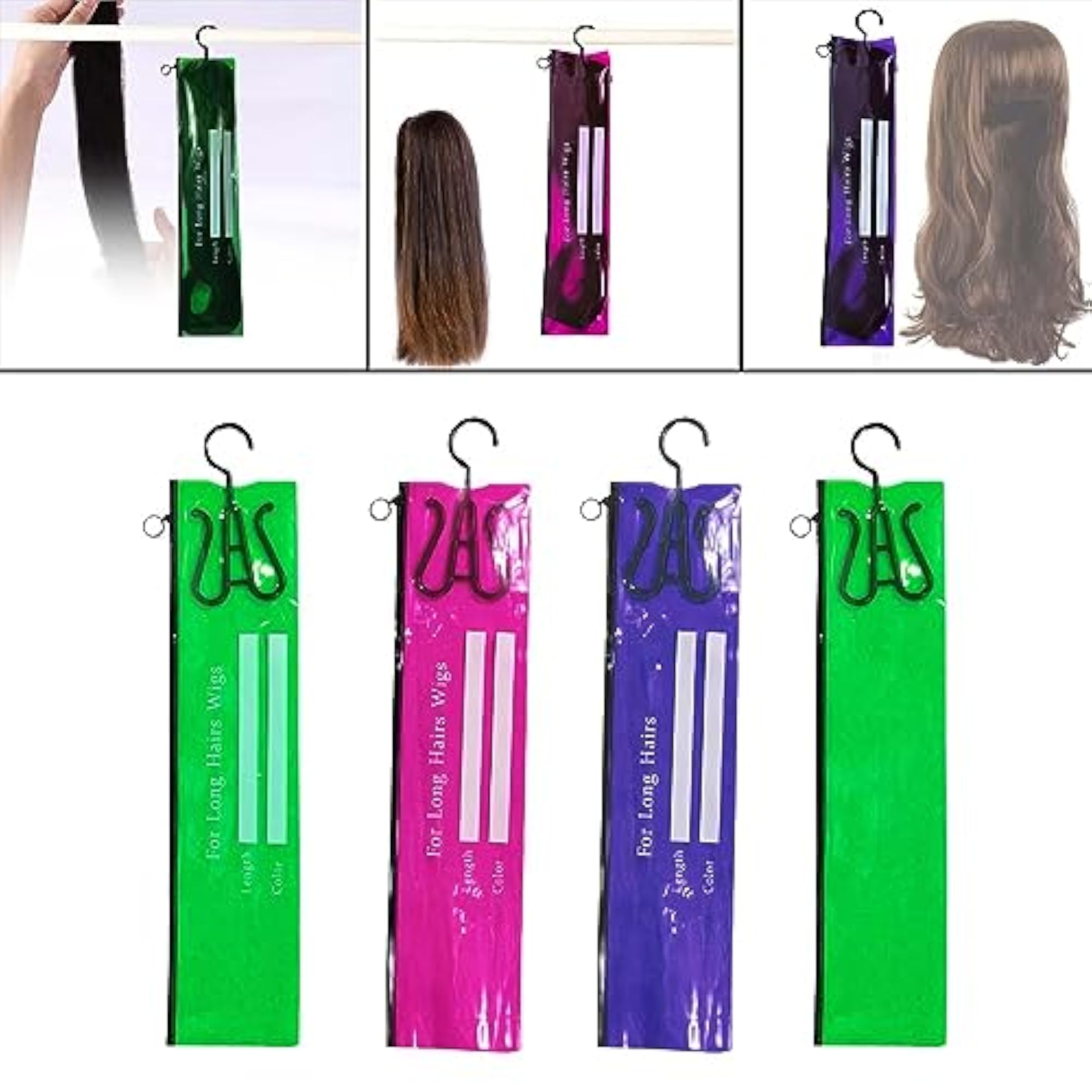 Portable Hair Extension Storage Bag for Synthetic Hair